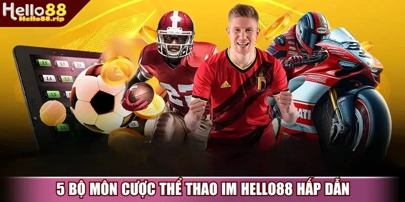 5 bộ môn cược thể thao IM Hello88 hấp dẫn