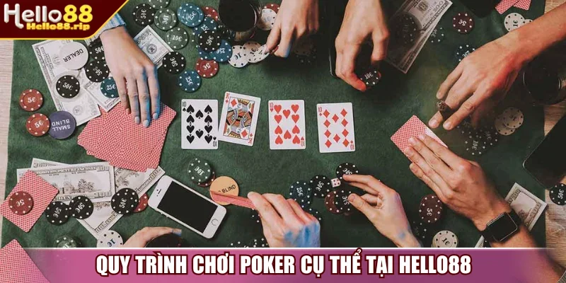 Quy trình chơi Poker cụ thể tại nhà cái